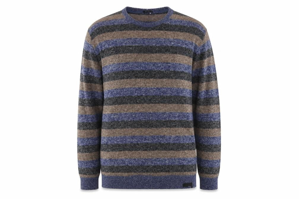 Front view of Key Largo Striped Men's Multicoloured Pullover M