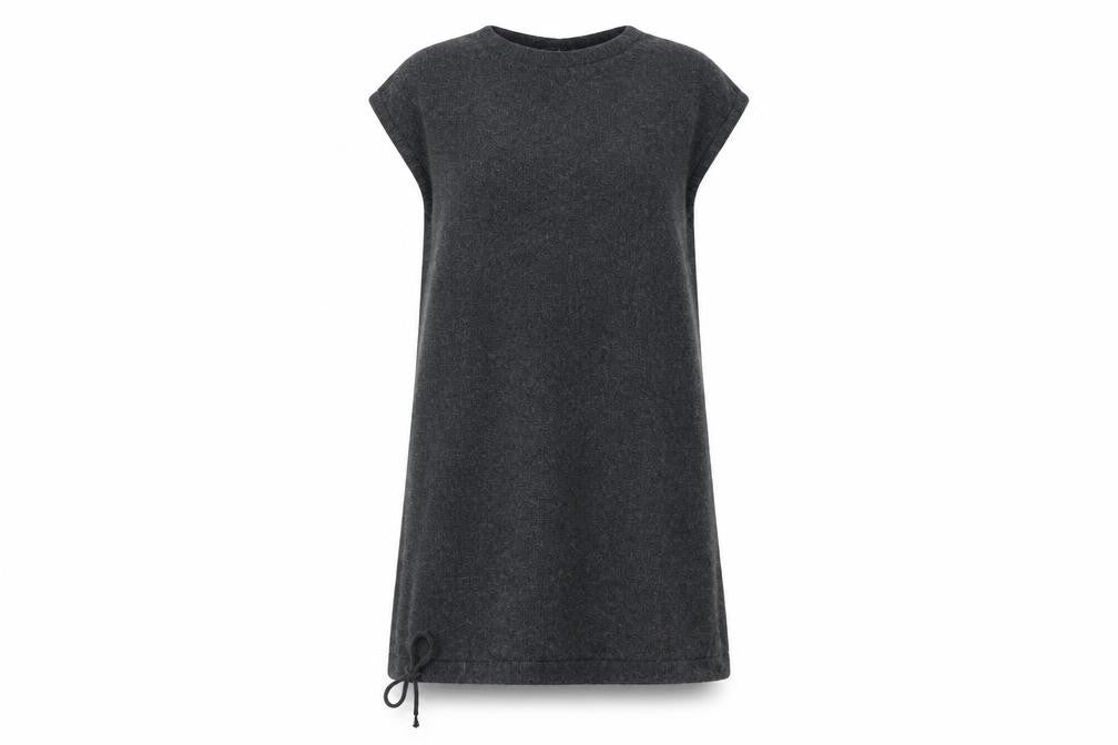 Front view of Steilmann Women's Grey Tunic Jumper, size L