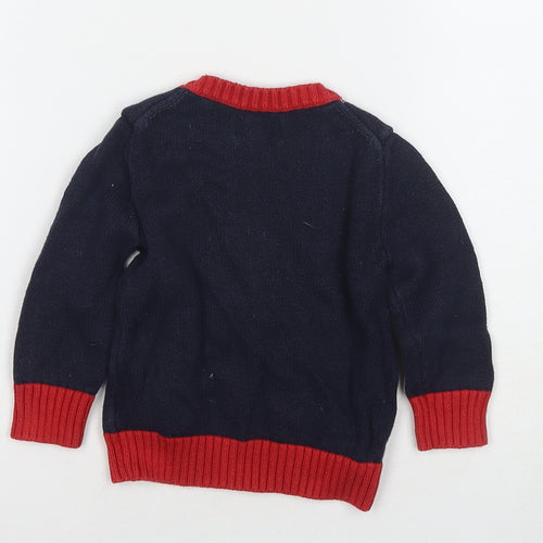 Polo Ralph Lauren Boys Navy Jumper, 7 Years, Crew Neck Pullover