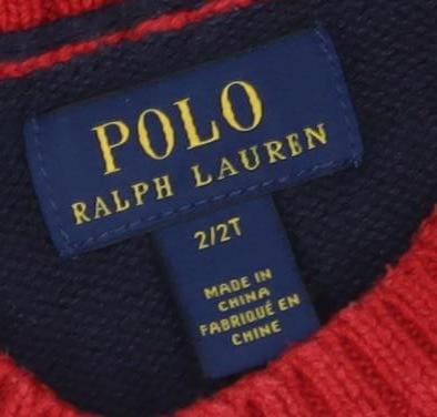 Polo Ralph Lauren Boys Navy Jumper, 7 Years, Crew Neck Pullover