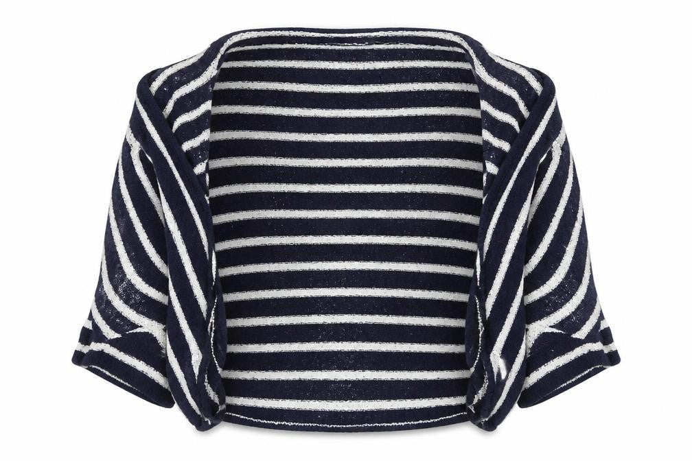 Front view of Red Herring Women's Blue Striped jumper, size 10