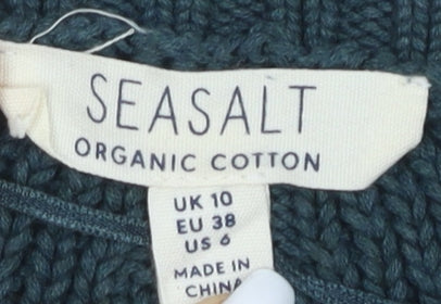 Seasalt Women's Green Pullover Jumper - Size 10