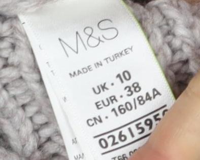 Marks and Spencer Women's Grey Cardigan Size 10