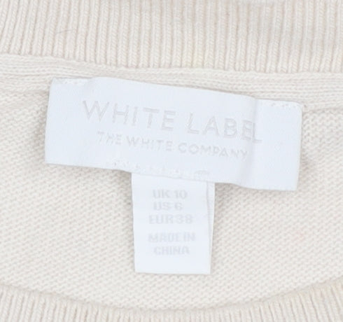 The White Company Beige Cardigan UK10 Women's Knit