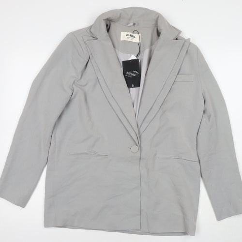 4th & Reckless Women's Grey Blazer, Size 6, Tailored Style