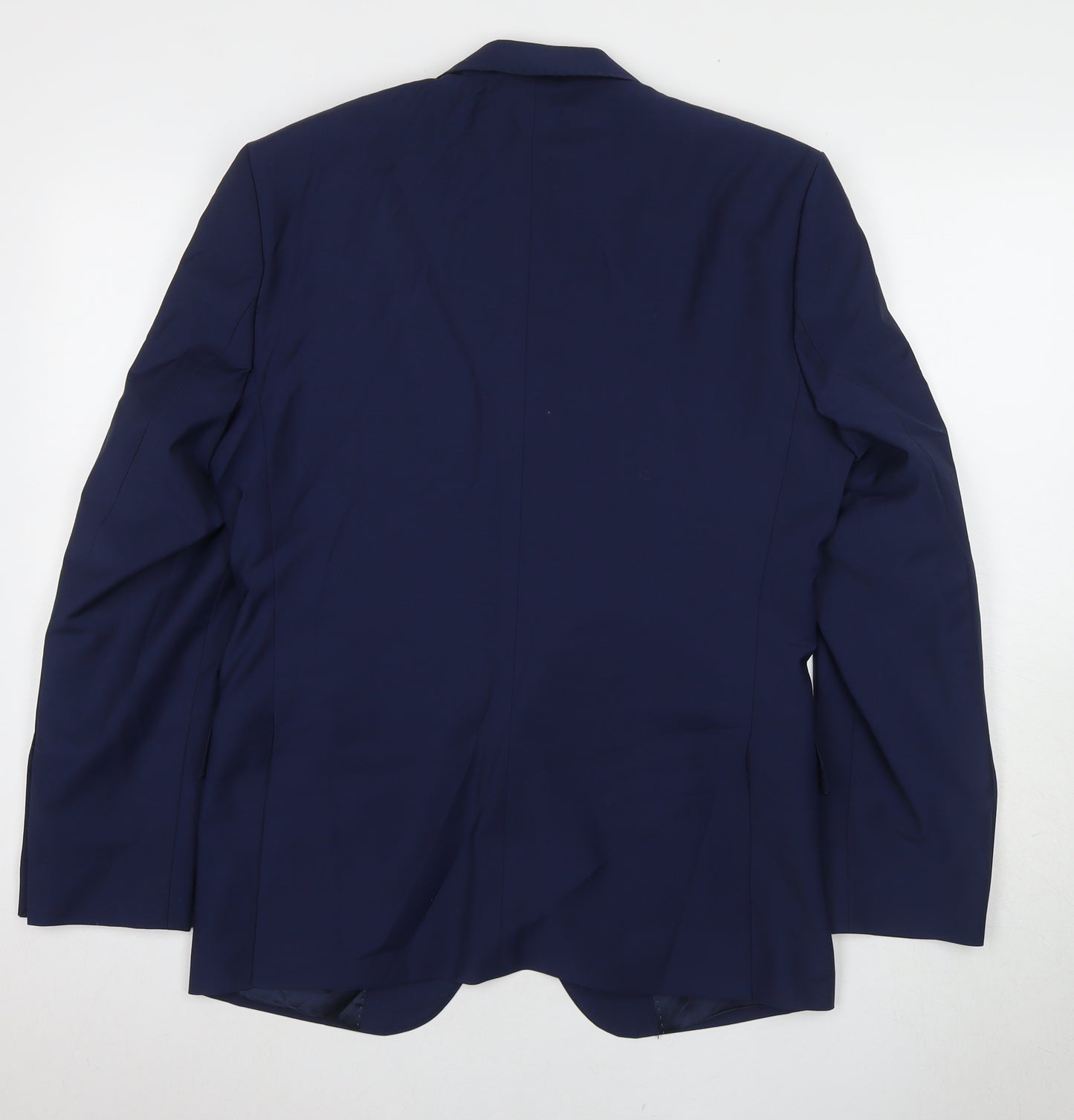 Santinelli Men's Blue Single-Breasted Blazer 38R