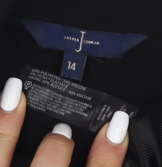 Jasper Conran Women's Black Blazer Size 14 Classic Style