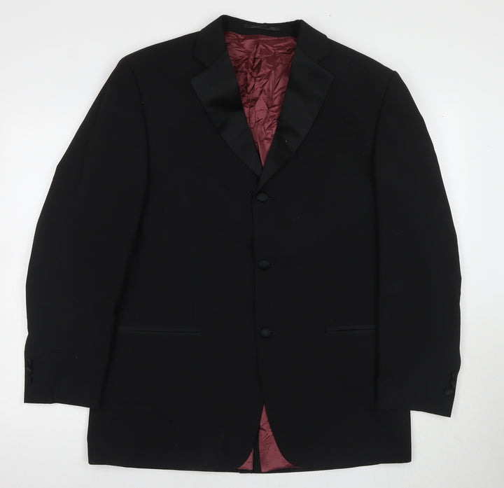 Kilmaine Men's Black Blazer Size 40R Formal Shawl Lapel