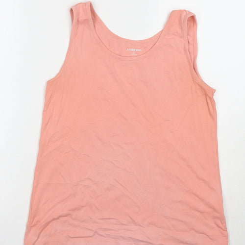 Lands' End Women's Pink Sleeveless Tank M Summer Top