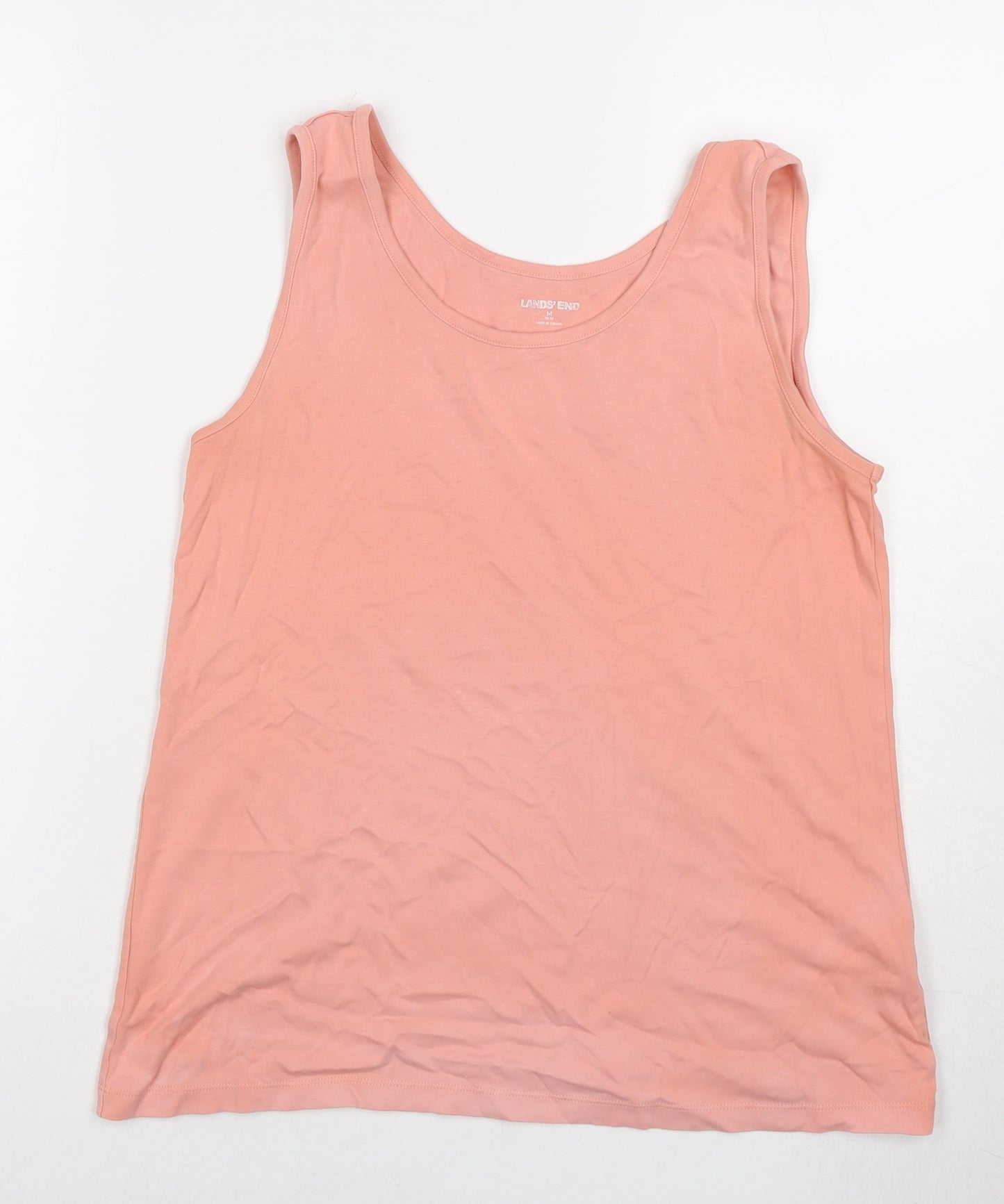 Lands' End Women's Pink Sleeveless Tank M Summer Top