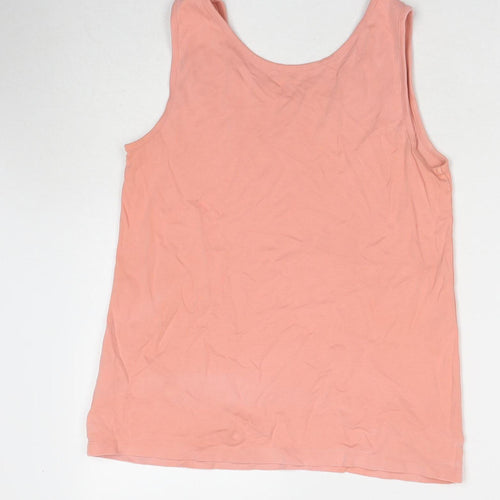 Lands' End Women's Pink Sleeveless Tank M Summer Top