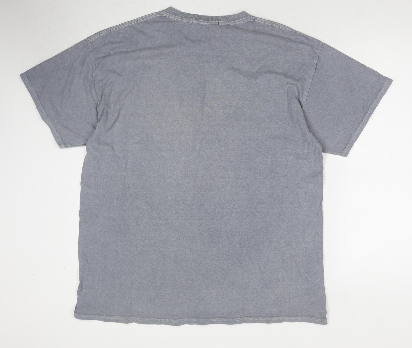 Mennace Grey Crew Neck Logo T-Shirt for Men Size L