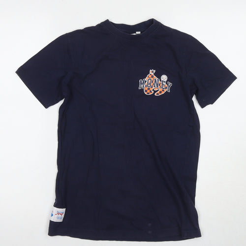 Money Boys' Blue Graphic Print T-Shirt, Size 13 Years