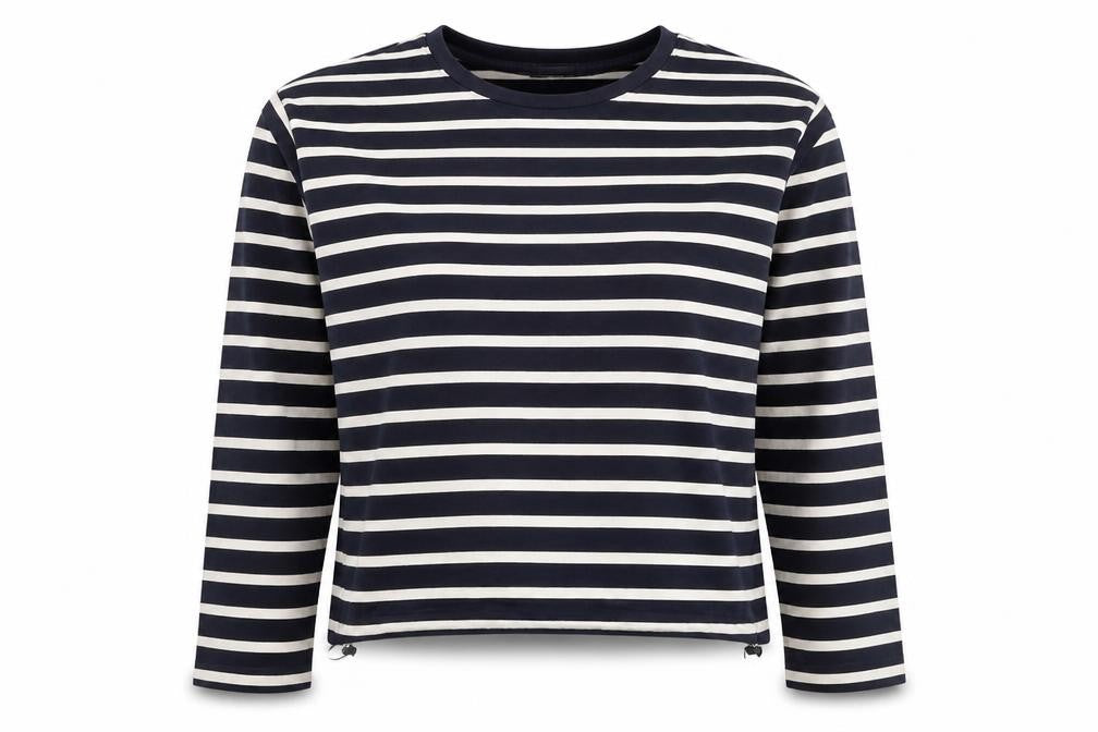 Selected Femme Women's Black Stripe Long Sleeve Top S