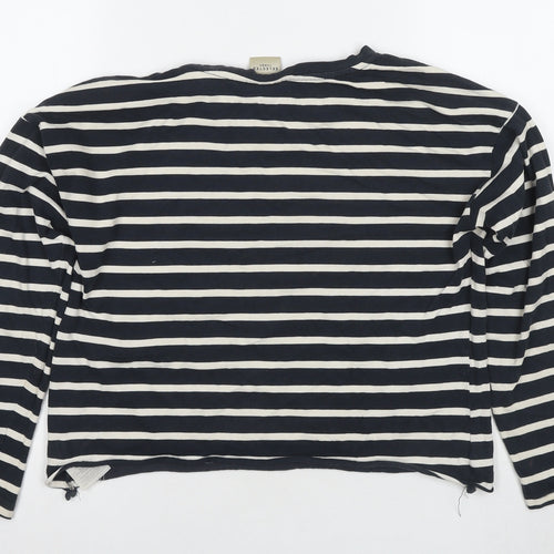 Selected Femme Women's Black Stripe Long Sleeve Top S