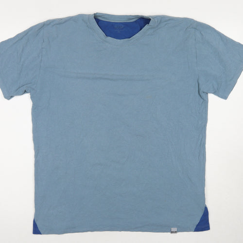 BAM Men's Blue XL Regular Fit Crew Neck T-Shirt