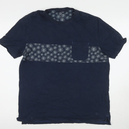 White Stuff Men’s Blue Graphic T-Shirt L