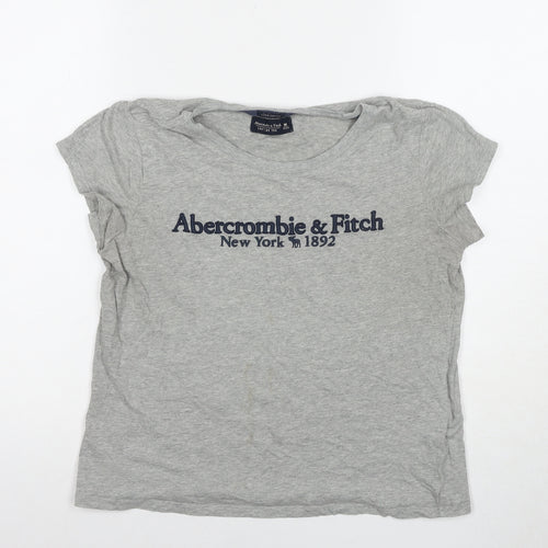 Abercrombie & Fitch Women's Grey T-Shirt M Casual