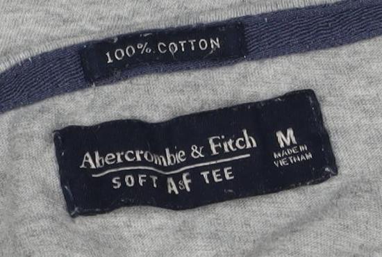 Abercrombie & Fitch Women's Grey T-Shirt M Casual