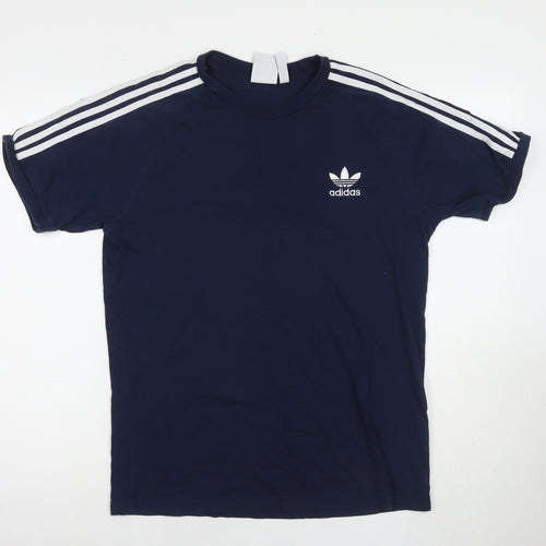 Adidas Men's Blue Sports T-Shirt M Cotton