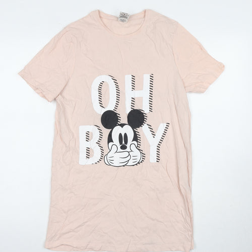 Disney Women's Pink Mickey Graphic Nightshirt Size 8-10