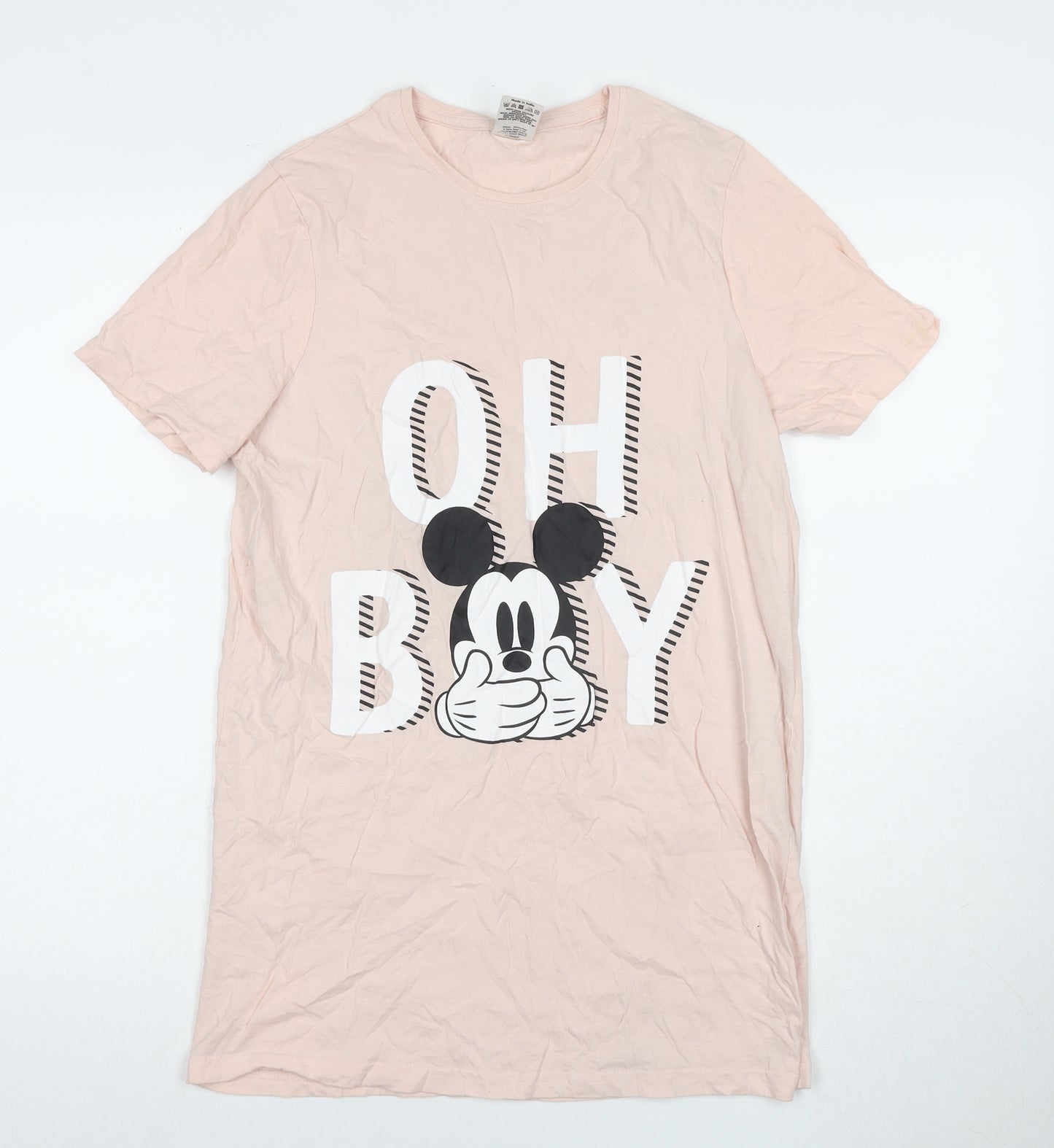 Disney Women's Pink Mickey Graphic Nightshirt Size 8-10