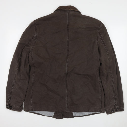 Gap Men's Brown Cotton Casual Jacket - Medium
