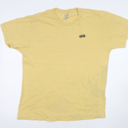 Vans Men's Yellow Classic Fit Short Sleeve T-Shirt