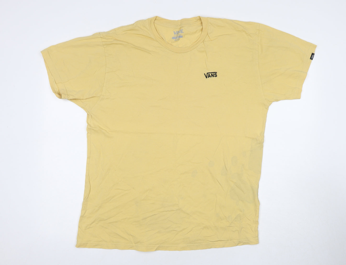 Vans Men's Yellow Classic Fit Short Sleeve T-Shirt