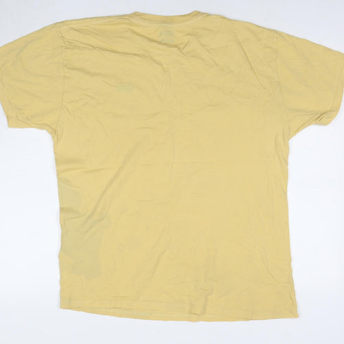 Vans Men's Yellow Classic Fit Short Sleeve T-Shirt