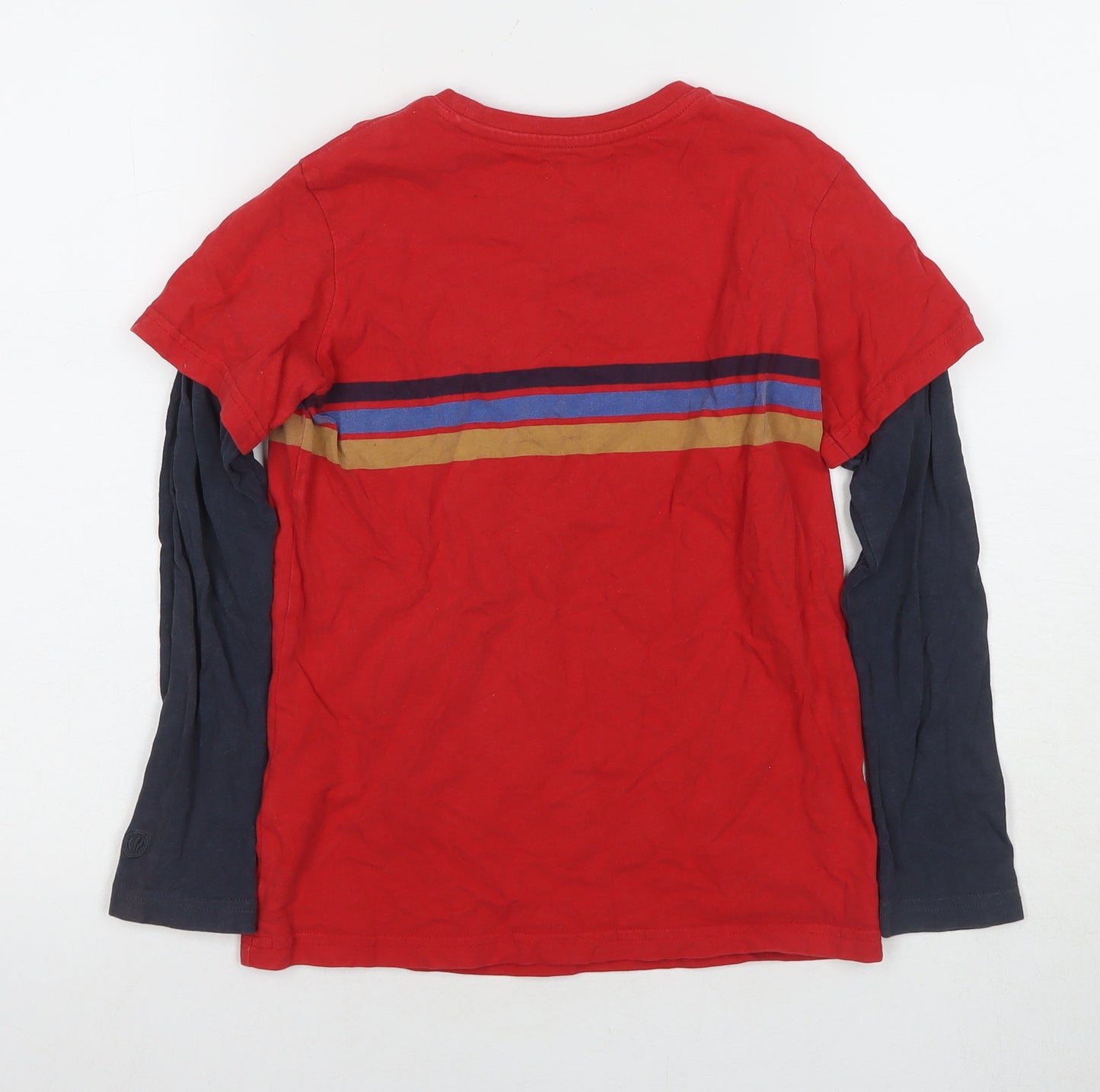 FatFace Boys Red Skiing Long Sleeve T-Shirt 8-9 Years