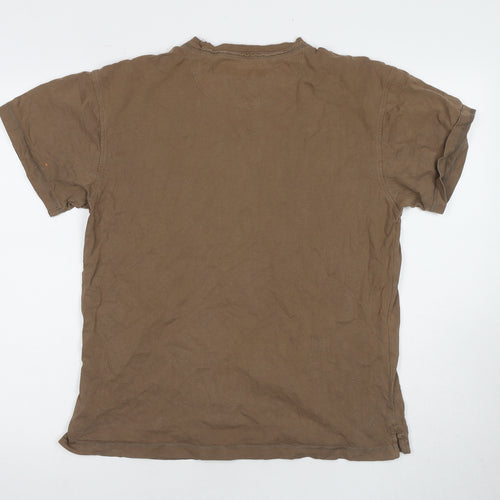 Rocha John Rocha Men's Brown M Cotton T-Shirt