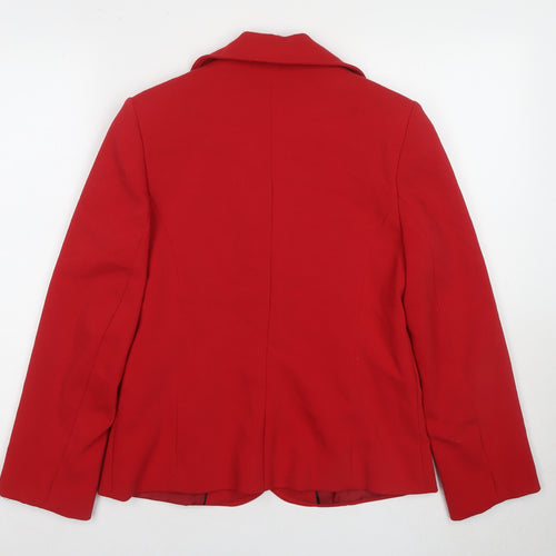 Style by EWM Women's Red Blazer Size 10