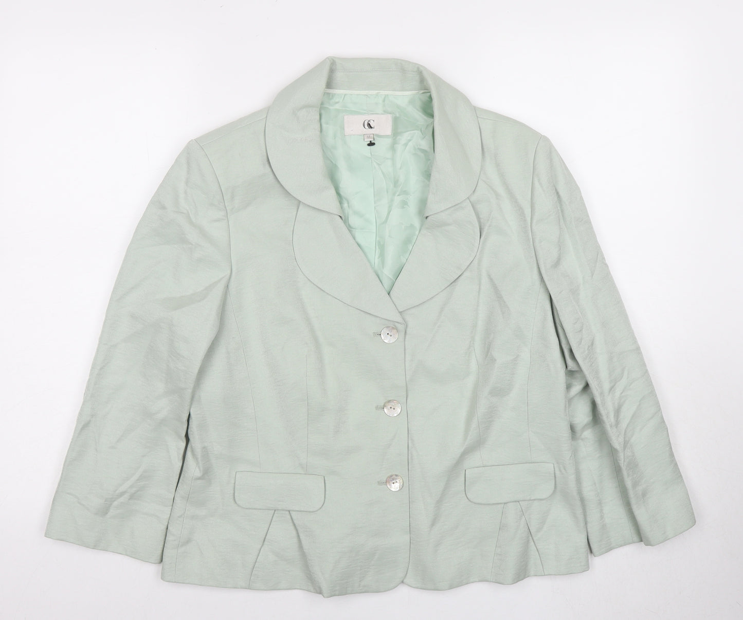 CC Women's Green Blazer, Size 14 - Autumn/Winter