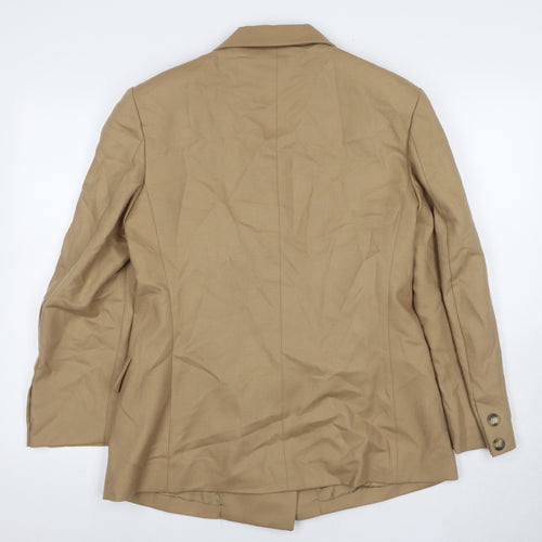 Mario Pucci Beige Wool Women's Blazer Size 16