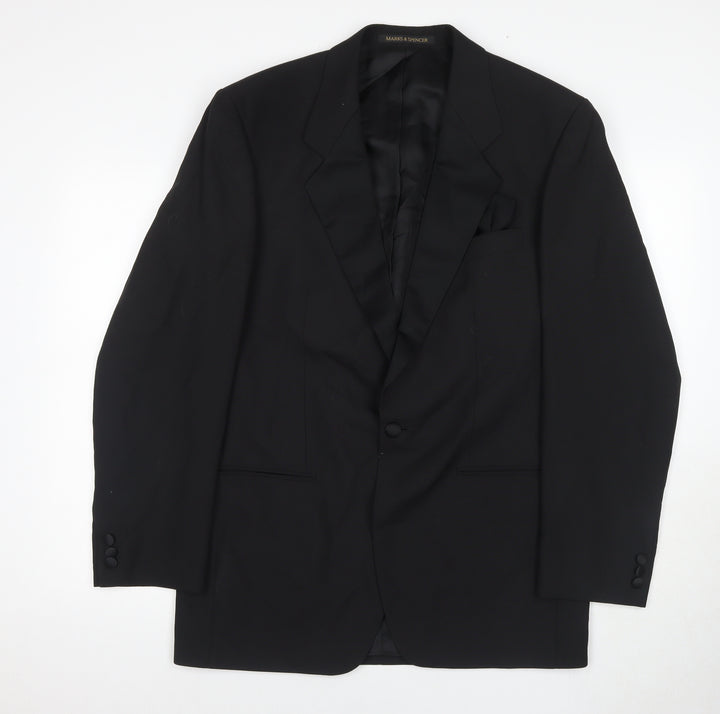 Marks and Spencer Men's Black Tuxedo, Size 40L