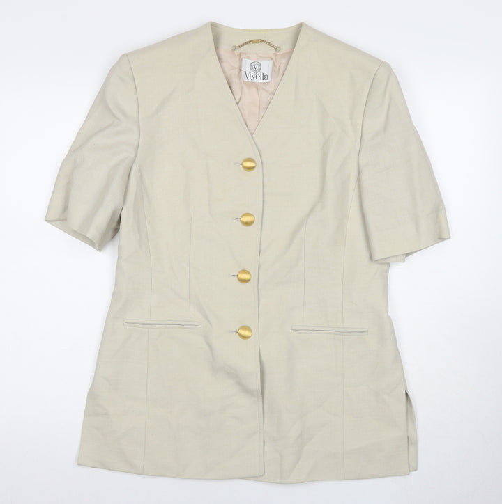 Viyella Women's Beige Classic Blazer Size 12
