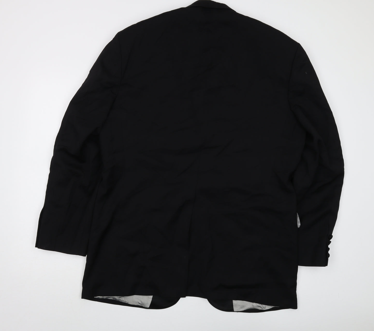 Marks & Spencer Men's Black Wool Blazer, Size M, Formal
