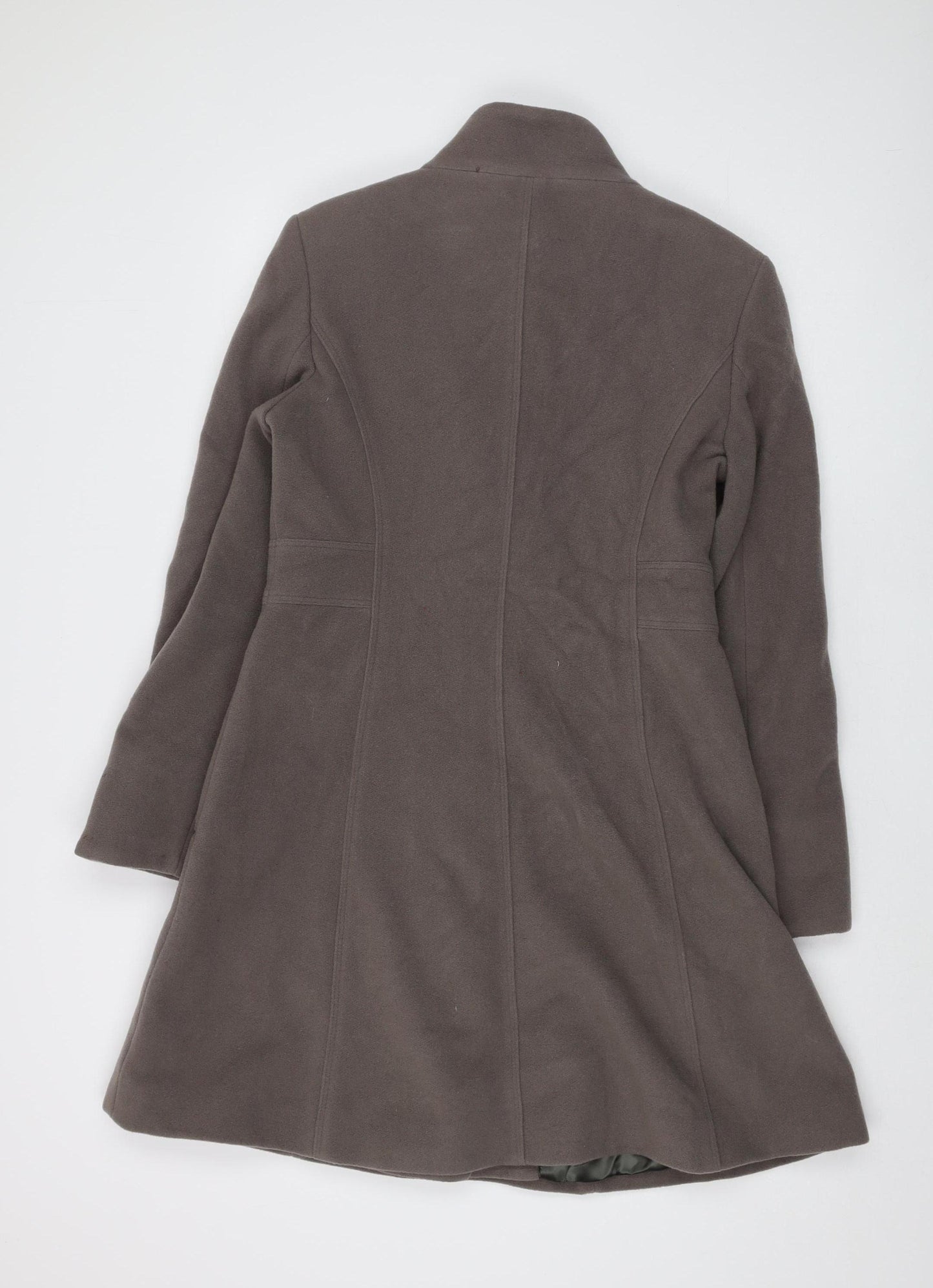 Kaliko Women Grey Wool Cashmere Blend Overcoat Size 10