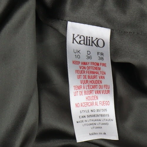 Kaliko Women Grey Wool Cashmere Blend Overcoat Size 10