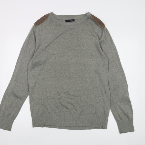 Brave Soul Men's Grey XL Pullover Jumper