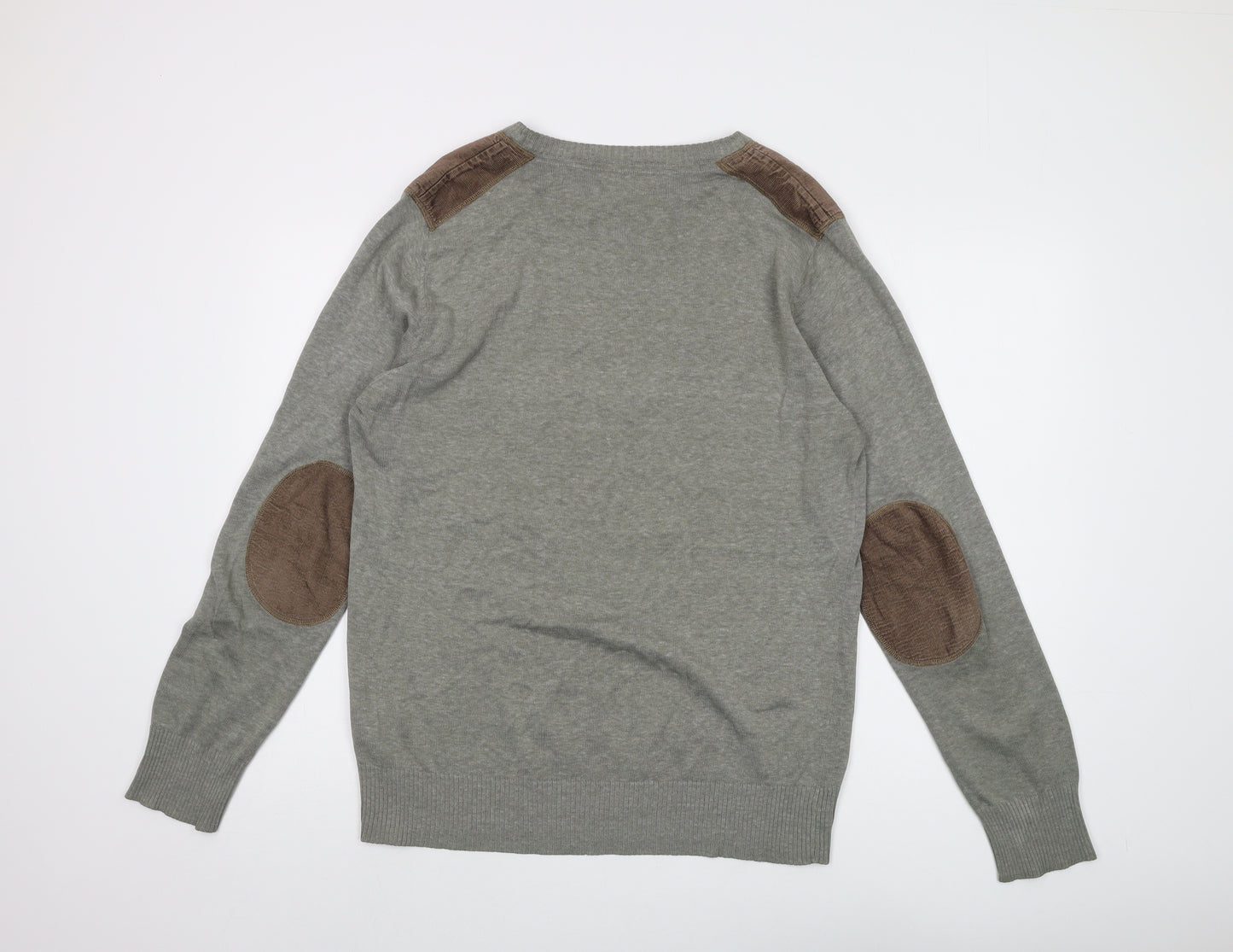 Brave Soul Men's Grey XL Pullover Jumper