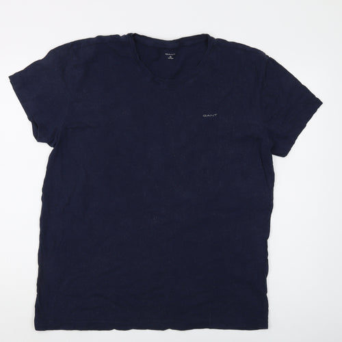 GANT Men's Blue Cotton Crew Neck T-Shirt XL