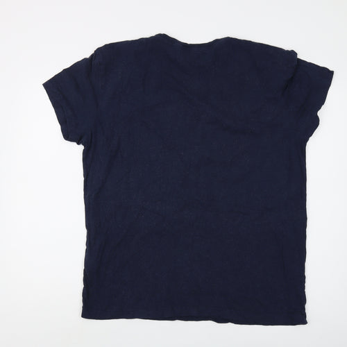 GANT Men's Blue Cotton Crew Neck T-Shirt XL