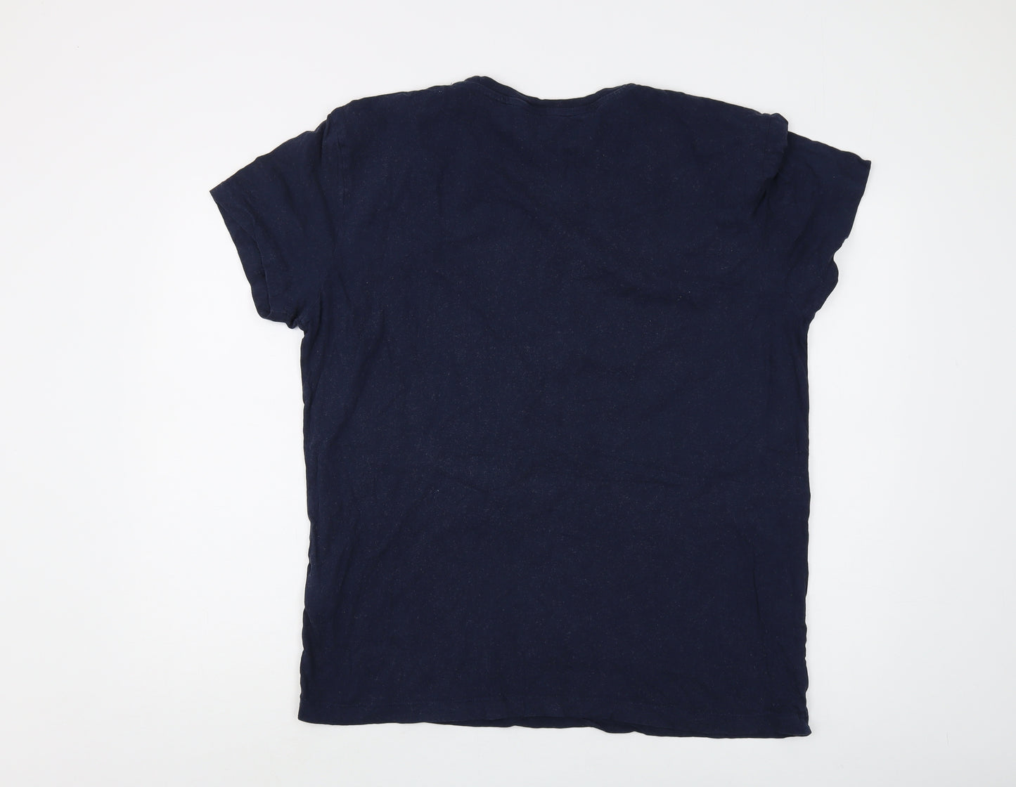 GANT Men's Blue Cotton Crew Neck T-Shirt XL