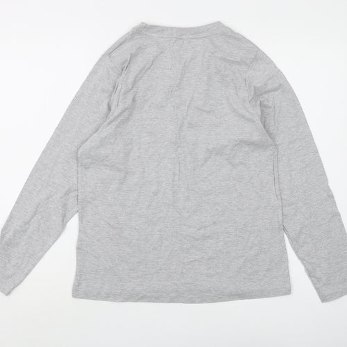 The Simpsons Grey Jersey T-Shirt XS Long Sleeve Christmas