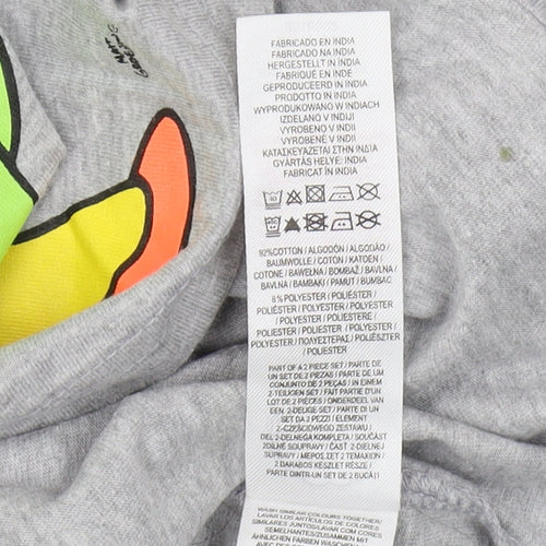 The Simpsons Grey Jersey T-Shirt XS Long Sleeve Christmas