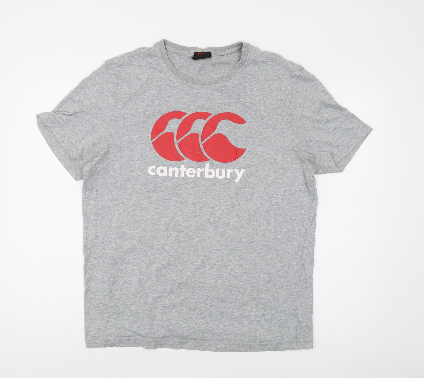 Canterbury Men's Grey Short Sleeve T-Shirt, Size L