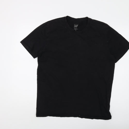 Gap Men's Black Classic Crew Neck T-Shirt - Size L