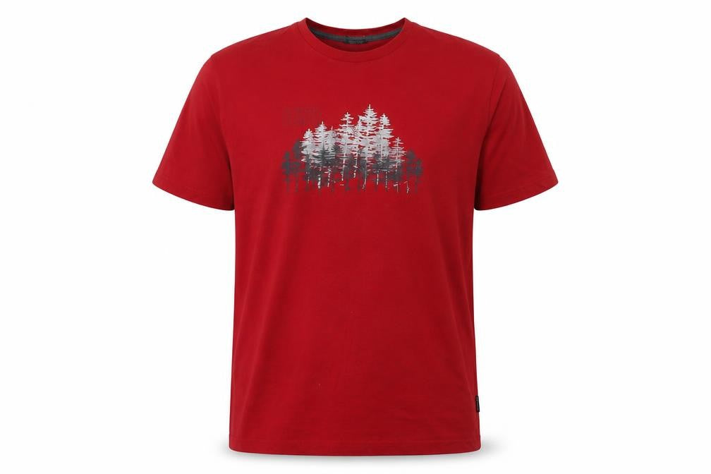 Trespass Men's Red Graphic Print T-Shirt, Size L, Regular Fit